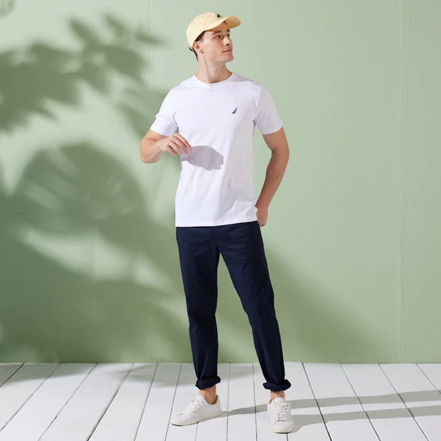 【NAUTICA】男裝 美式休閒吸濕排汗短袖POLO衫(白色) 歷史價格詳細信息
