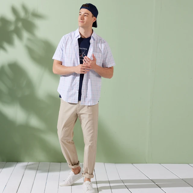 【NAUTICA】男裝 美式休閒吸濕排汗短袖POLO衫(白色) 歷史價格詳細信息