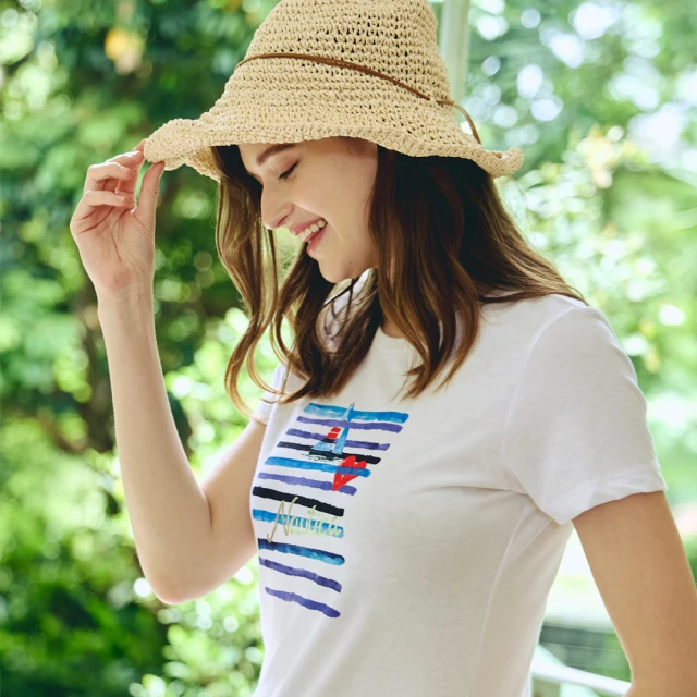 【NAUTICA】女裝 帆船刺繡短版短袖T恤(紅色) 歷史價格詳細信息
