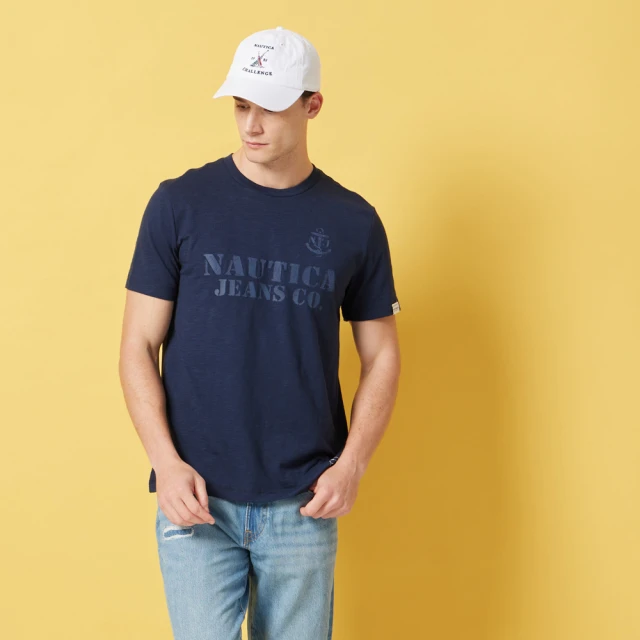 【NAUTICA】男裝 品牌LOGO小方格長袖POLO衫(深藍) 歷史價格詳細信息