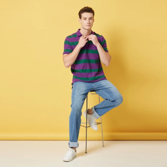 【NAUTICA】男裝 百搭條紋吸濕排汗長袖襯衫(白) 歷史價格詳細信息