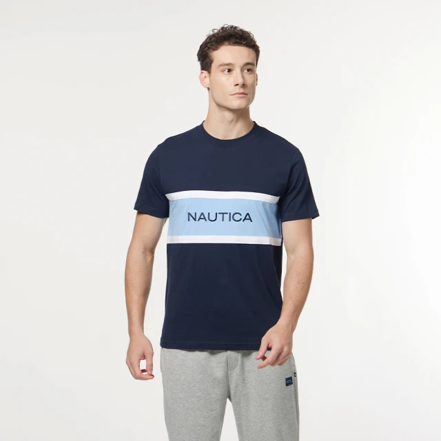 【NAUTICA】男裝撞色拼接時尚運動短褲(黑) 歷史價格詳細信息