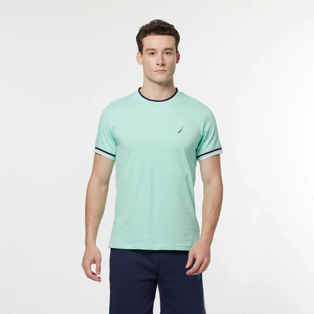 【NAUTICA】男裝 跳色拼接短袖POLO衫(深藍色) 歷史價格詳細信息