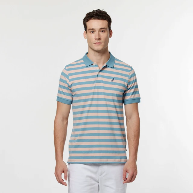 【NAUTICA】男裝休閒條紋刷毛長袖T恤(藍色) 歷史價格詳細信息