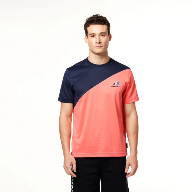 【NAUTICA】男裝 跳色拼接短袖POLO衫(深藍色) 歷史價格詳細信息