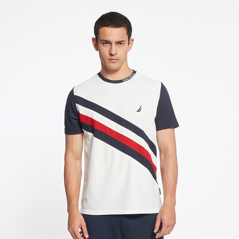 【NAUTICA】男裝 吸濕排汗簡約短袖襯衫(藍色) 歷史價格詳細信息