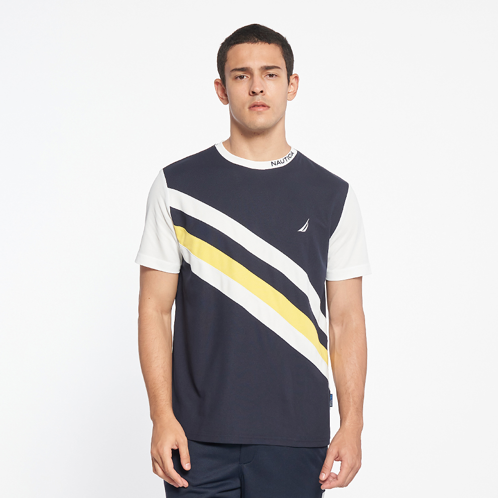 【NAUTICA】男裝 吸濕排汗簡約短袖襯衫(藍色) 歷史價格詳細信息