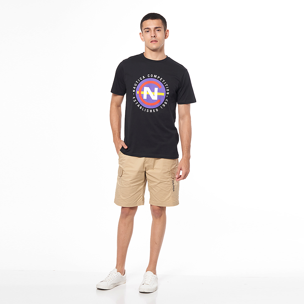 【NAUTICA】男裝 跳色拼接短袖POLO衫(深藍色) 歷史價格詳細信息