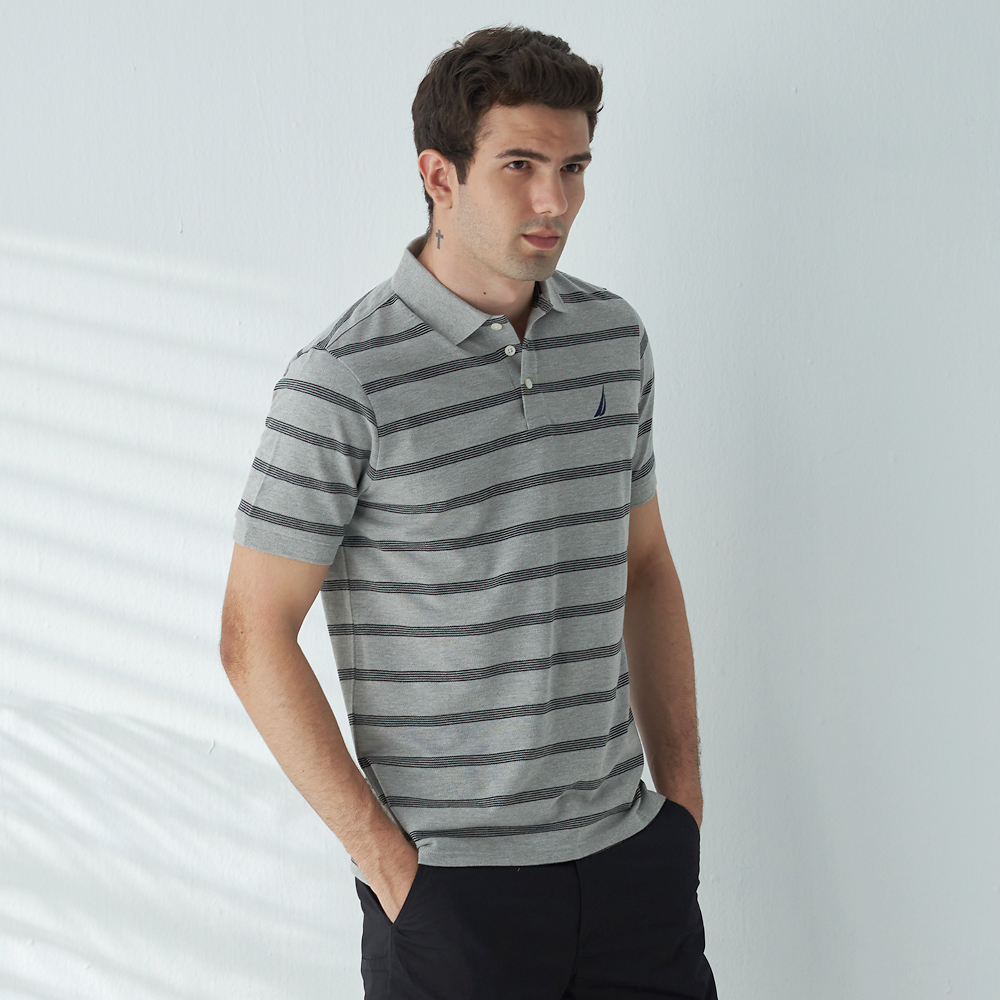 【NAUTICA】男裝 吸濕排汗跳色拼接短袖T恤(粉色) 歷史價格詳細信息