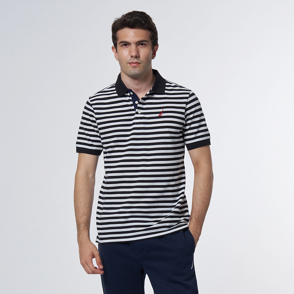 【NAUTICA】男裝 吸濕排汗跳色拼接短袖T恤(粉色) 歷史價格詳細信息
