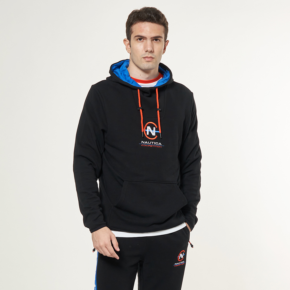 【NAUTICA】COMPETITION男裝跳色品牌LOGO短袖T恤(黑) 歷史價格詳細信息