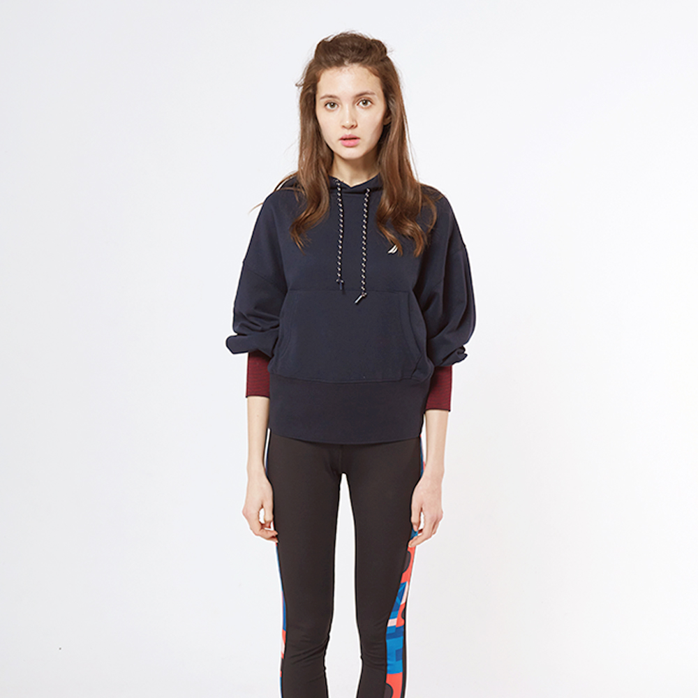 【NAUTICA】女裝 簡約撞色華夫格V領長袖T恤(粉色) 歷史價格詳細信息