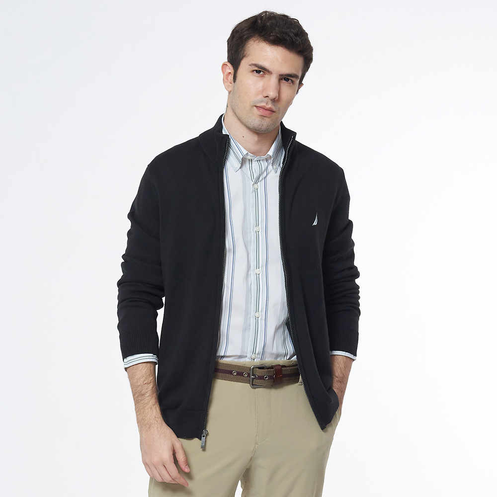 【NAUTICA】男裝 百搭條紋吸濕排汗長袖襯衫(白) 歷史價格詳細信息