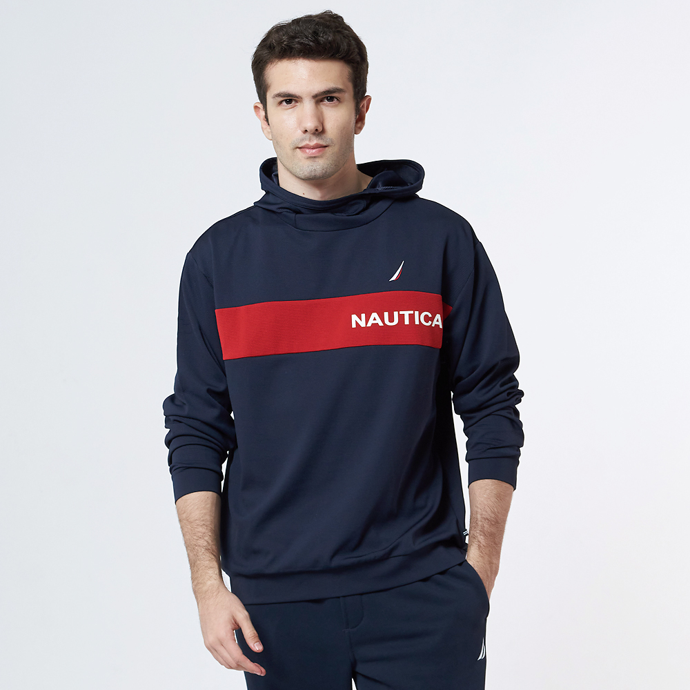 【NAUTICA】男裝 運動風撞色拼接造型短袖POLO衫(白色) 歷史價格詳細信息