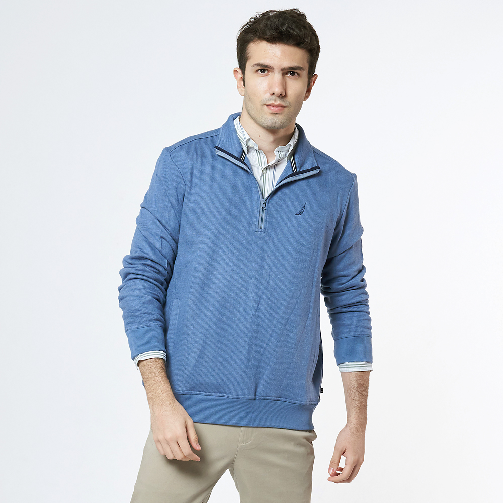 【NAUTICA】男裝 百搭條紋吸濕排汗長袖襯衫(白) 歷史價格詳細信息