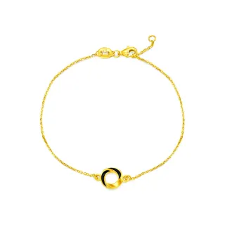 【周大福】LIT系列 5D LOVEYOUFOREVER鏤空圓形雙圈黃金手鍊(6.5吋) 歷史價格詳細信息