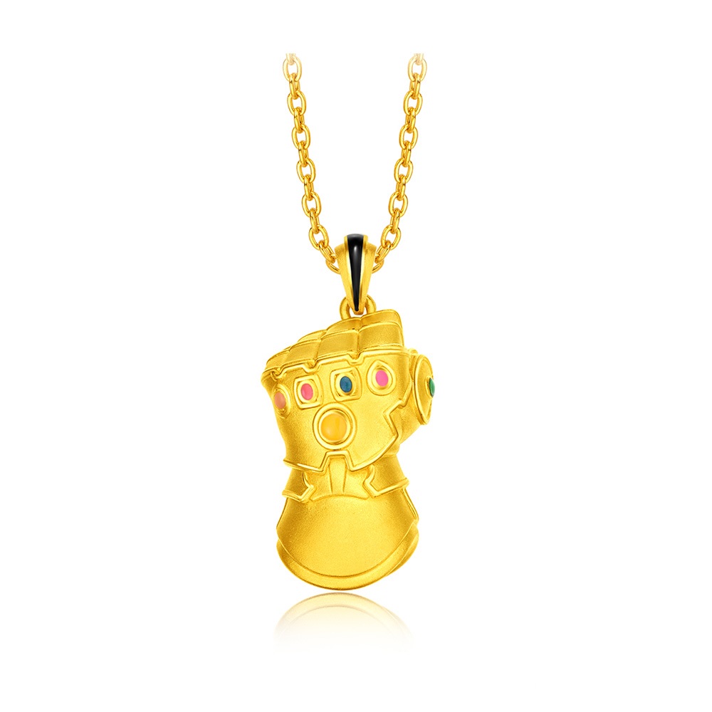 【周大福】漫威MARVEL系列 Q版美國隊長盾牌黃金路路通串珠 歷史價格詳細信息