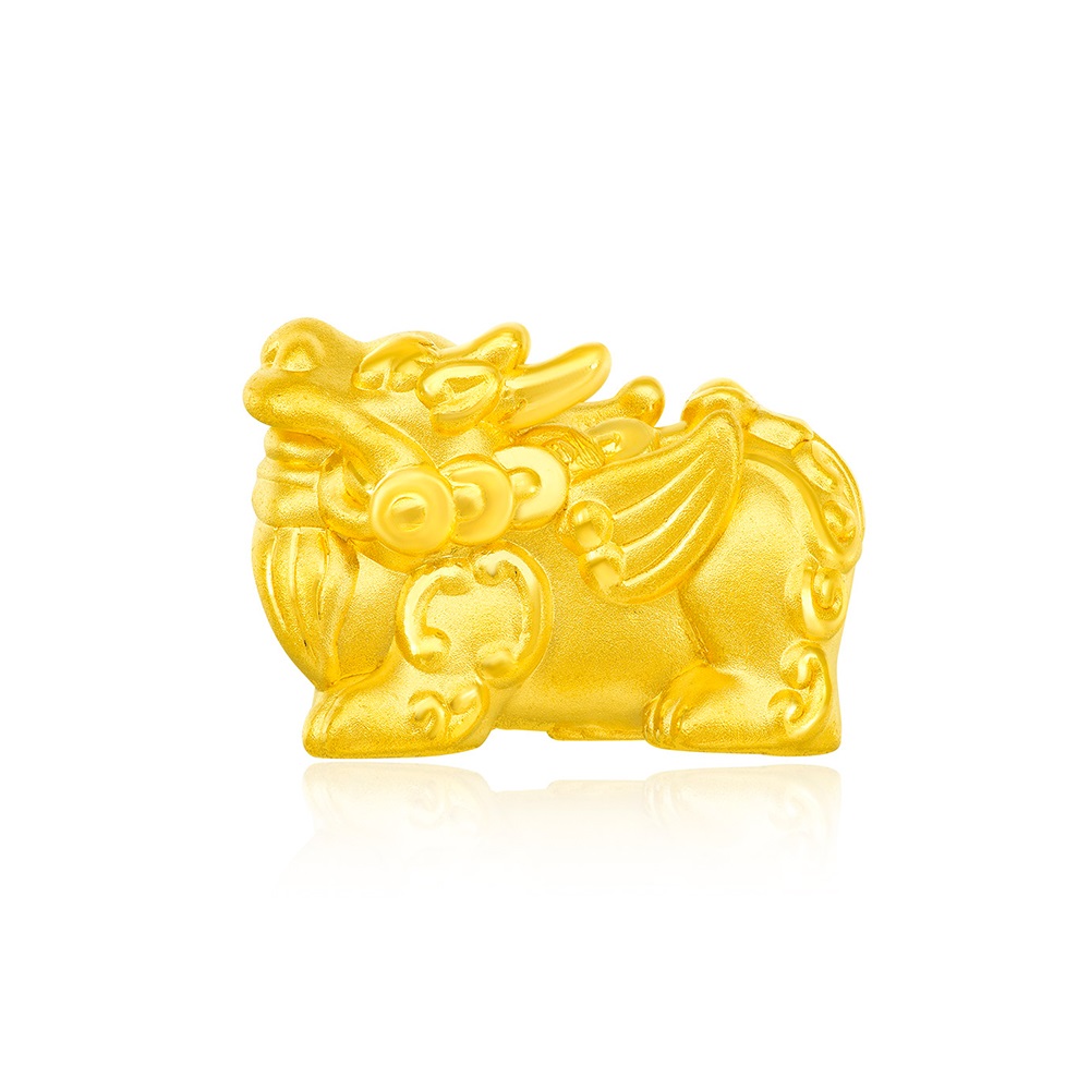 【周大福】神獸喜獅黃金路路通串珠 歷史價格詳細信息