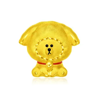 周大福 LINE FRIENDS系列 臉紅紅熊大Brown黃金路路通串飾/串珠 歷史價格詳細信息
