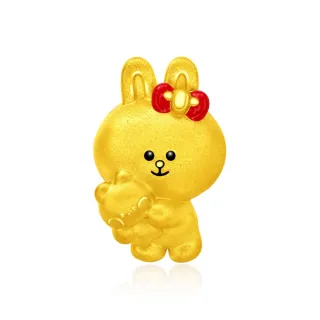 周大福 LINE FRIENDS系列 臉紅紅熊大Brown黃金路路通串飾/串珠 歷史價格詳細信息