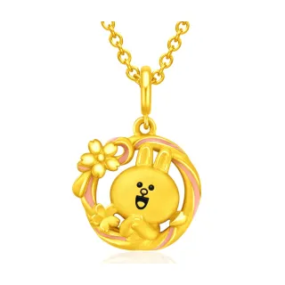 周大福 LINE FRIENDS系列 臉紅紅熊大Brown黃金路路通串飾/串珠 歷史價格詳細信息