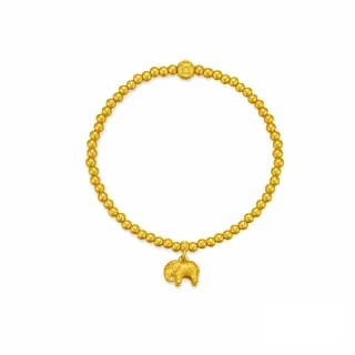 【周大福】傳承系列 吉祥安康碎金子黃金手鍊_計價黃金(6.5吋) 歷史價格詳細信息