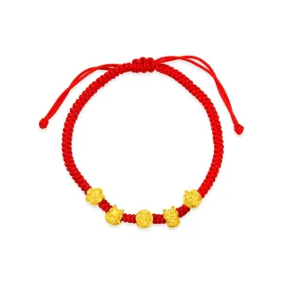 【周大福】生肖系列 紅線錢袋兔黃金手鍊 歷史價格詳細信息