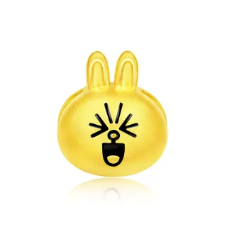 周大福 LINE FRIENDS系列 臉紅紅熊大Brown黃金路路通串飾/串珠 歷史價格詳細信息