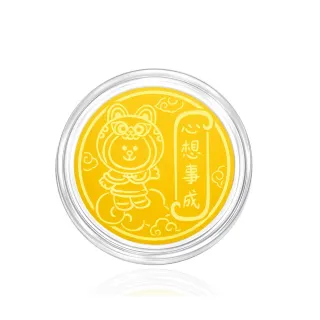 周大福 LINE FRIENDS系列 臉紅紅熊大Brown黃金路路通串飾/串珠 歷史價格詳細信息