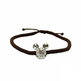 【周大福】迪士尼經典系列 幾何米奇18K黃金手環(附咖啡繩可調整) 歷史價格詳細信息