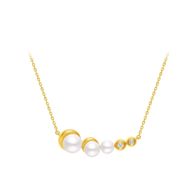 【周大福】玥系列 氣質鑲讚珍珠項鍊(18吋) 歷史價格詳細信息