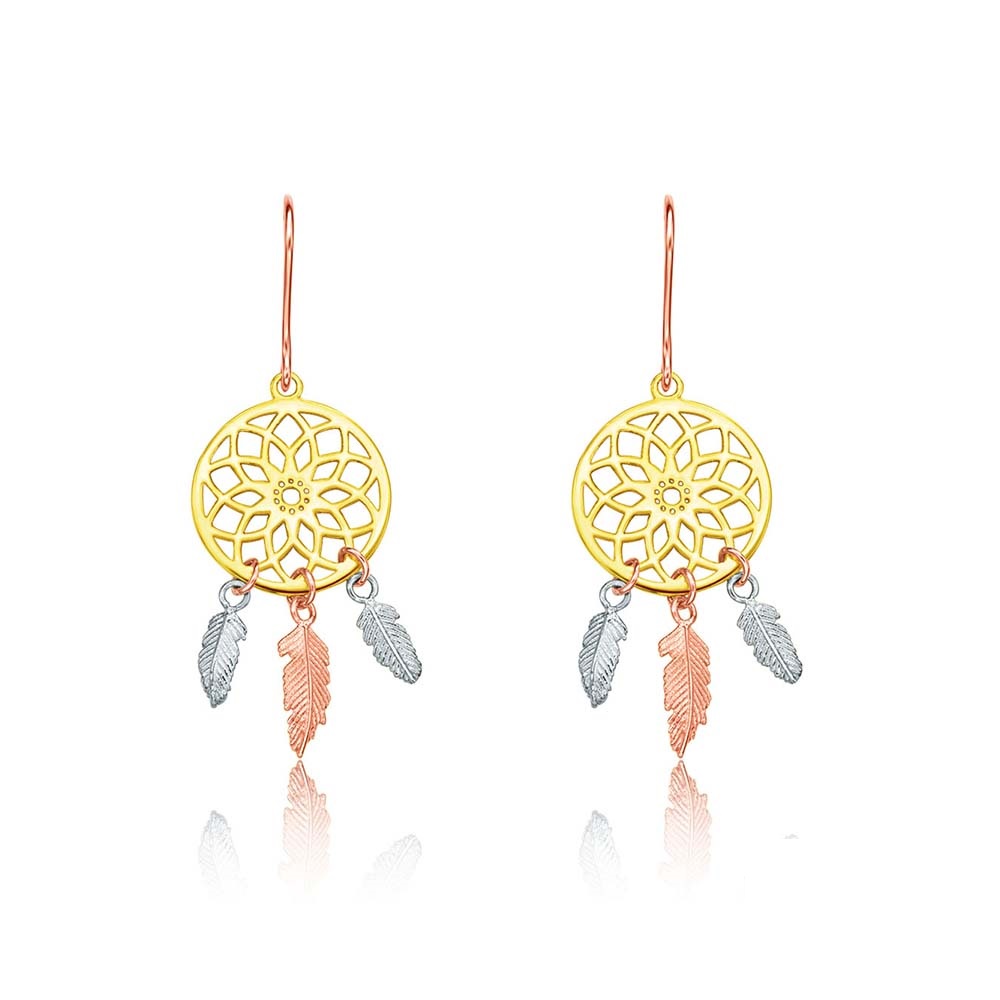 周大福 三色幸運草18K金耳環 歷史價格詳細信息