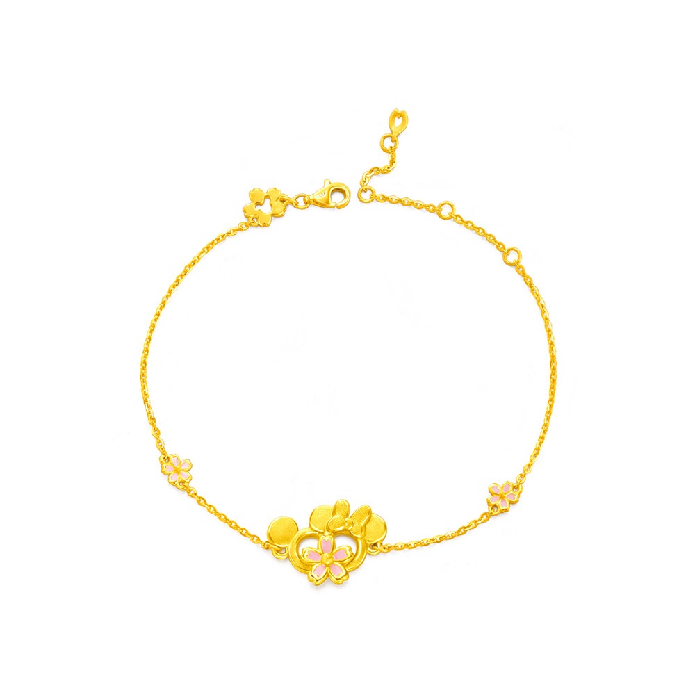 迪士尼櫻花米奇墜 黃金墬子 黃金墬飾 純金墬子 金飾墬子 重0.40錢 G016951 可使用五倍卷 JF板橋金進鋒珠寶 歷史價格詳細信息