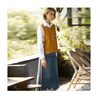 【en-suey 銀穗】織帶點綴壓褶上衣-女 歷史價格詳細信息