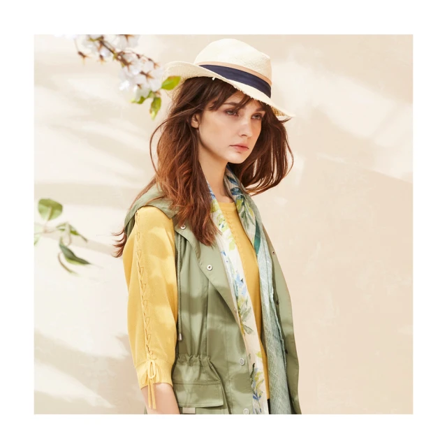 【en-suey 銀穗】織帶點綴壓褶上衣-女 歷史價格詳細信息