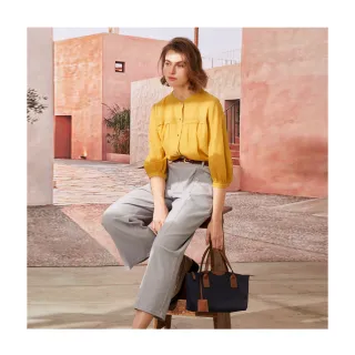 【en-suey 銀穗】織帶點綴壓褶上衣-女 歷史價格詳細信息