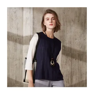 【en-suey 銀穗】織帶點綴壓褶上衣-女 歷史價格詳細信息