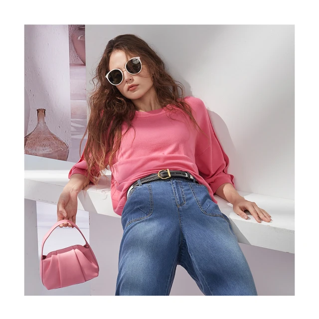 【en-suey 銀穗】肩綁帶設計連袖針織上衣-女 歷史價格詳細信息