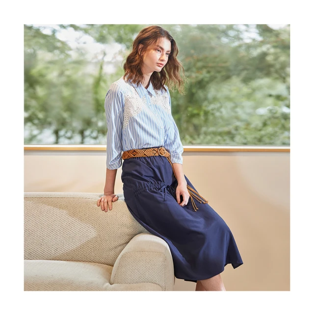 【en-suey 銀穗】浪漫荷葉袖針織上衣-女 歷史價格詳細信息