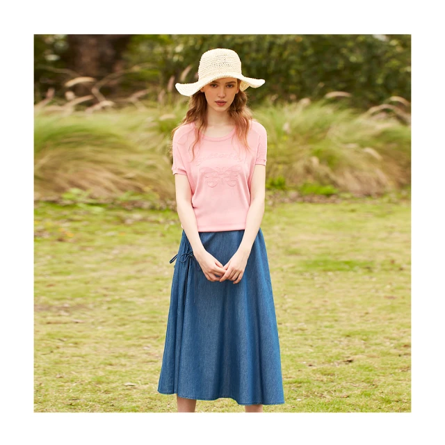 【en-suey 銀穗】浪漫荷葉袖針織上衣-女 歷史價格詳細信息