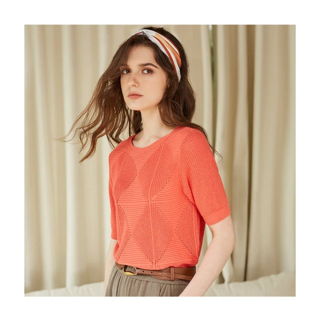 【en-suey 銀穗】織帶點綴壓褶上衣-女 歷史價格詳細信息