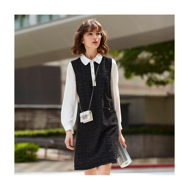 【en-suey 銀穗】兩穿蕾絲拼接坑條背心-女 歷史價格詳細信息