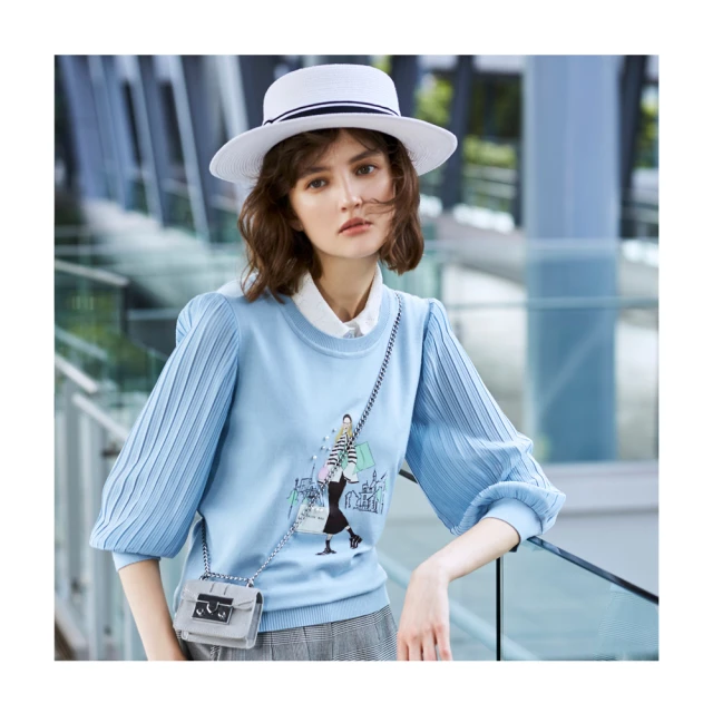 【en-suey 銀穗】異素材仿兩件線衫-女 歷史價格詳細信息