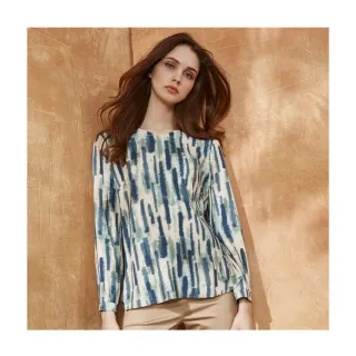 【Diffa】綠色渲染條紋寬褲-女 歷史價格詳細信息