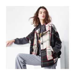 【Diffa】黑白花拉克蘭袖綁帶上衣-女 歷史價格詳細信息