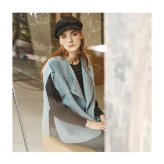 【Diffa】翻領造型拉克蘭袖線衫-女 歷史價格詳細信息