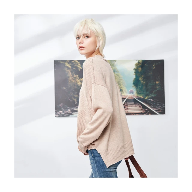 【Diffa】立體格織紋針織衫-女 歷史價格詳細信息