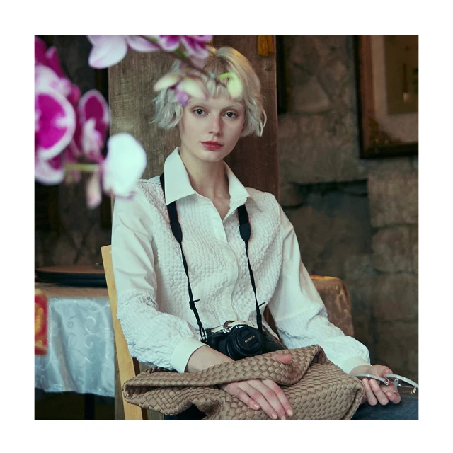 【Diffa】領開衩異素材拼接針織衫-女 歷史價格詳細信息