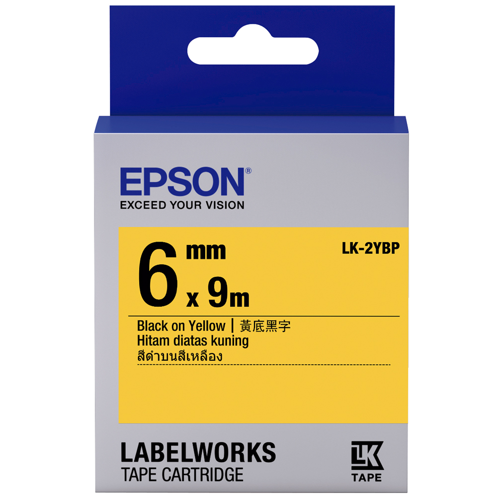 EPSON LK-2YBP 標籤機色帶 粉彩系列 藍底黑字 6mm 長度9M 日本製造 符合RoHS 防水耐磨材質 歷史價格詳細信息