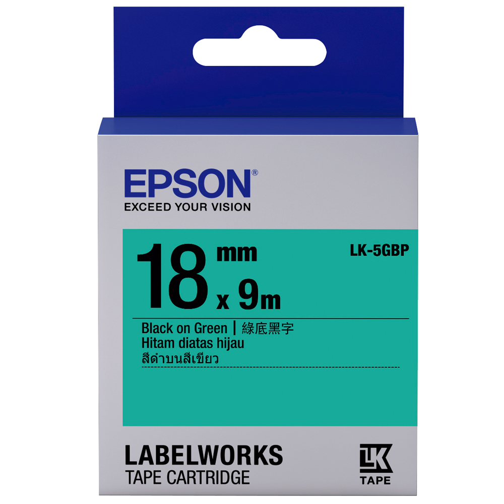 【EPSON】標籤帶 黑底白字/18mm(LK-5BWV) 歷史價格詳細信息